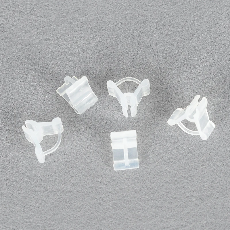 WE07402-Clips De Support De Plante En Plastique. 100 Pièces. Pour Tige