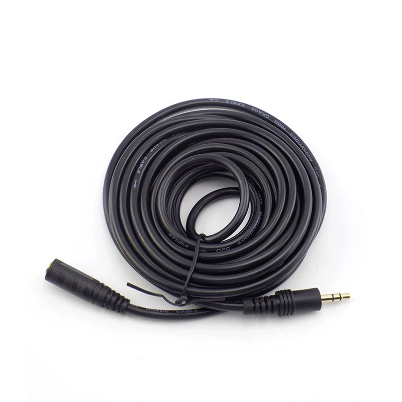 Premium 3.5mm Stereo Audio Extension Cable – Male to Female Connector for Versatile Audio Devices