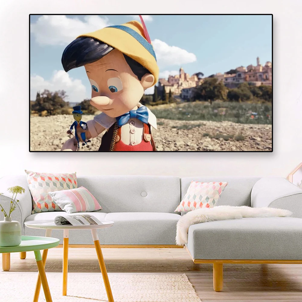 Disney Movie Poster Pinocchio Prints Motivational Wall Art Geppetto Picture Canvas Painting Kids Best Gift Bedroom Decoration