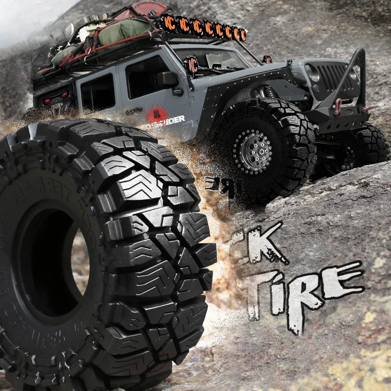 

4PCS 1.9 Rubber Tire Wheel Tyre for 1/10 RC Crawler Car Axial SCX10 Pro Capra TRX4 RC4WD D90 Redcat