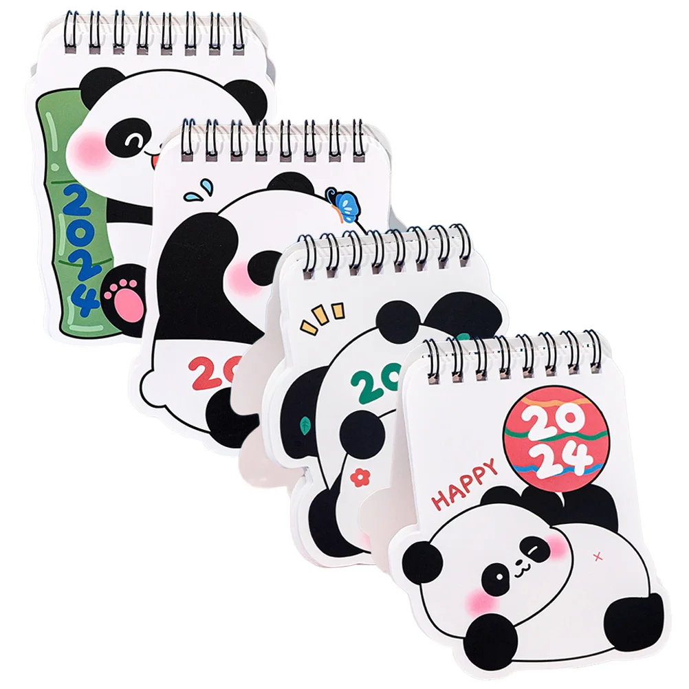 Small Desk Calendar Mini Calendars Pocket Calendar Cute Panda Spiral Office Table Party Gift