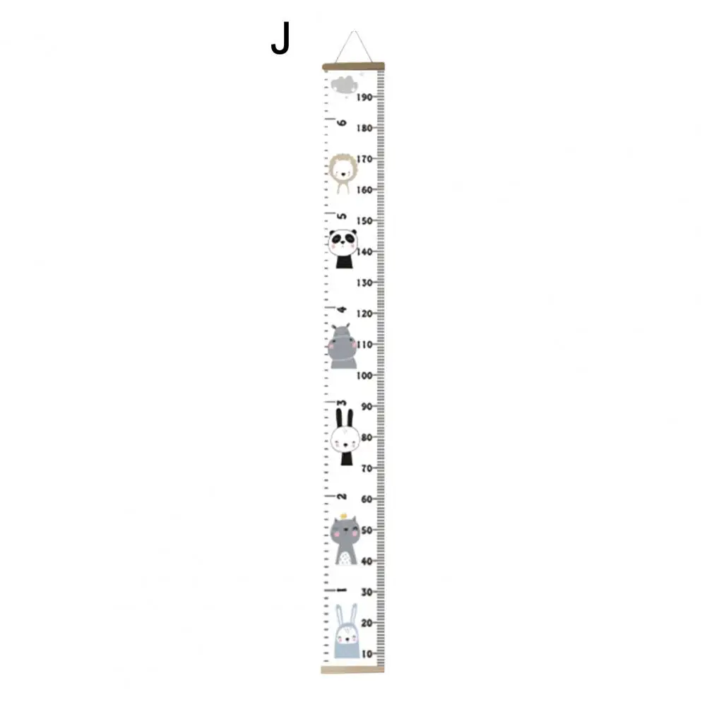 Children Height Ruler Children's Growth Chart Wall Hanging with Cartoon Animal Print for Boys Girls Kids for Bedroom Boys