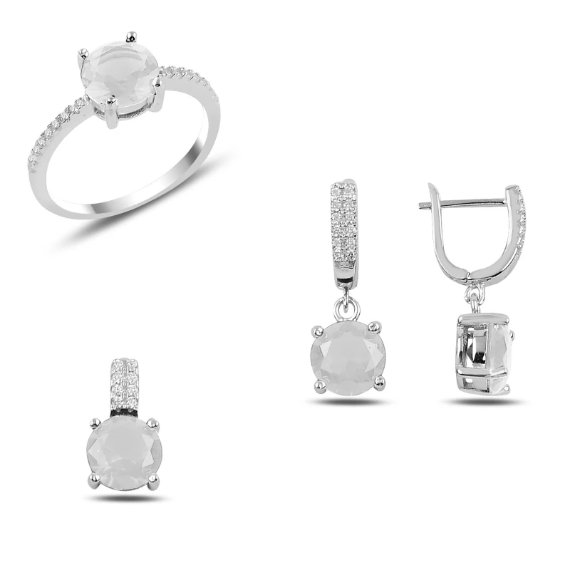 

Silver 925 Sterling Zircon Cubic Zirconia Set