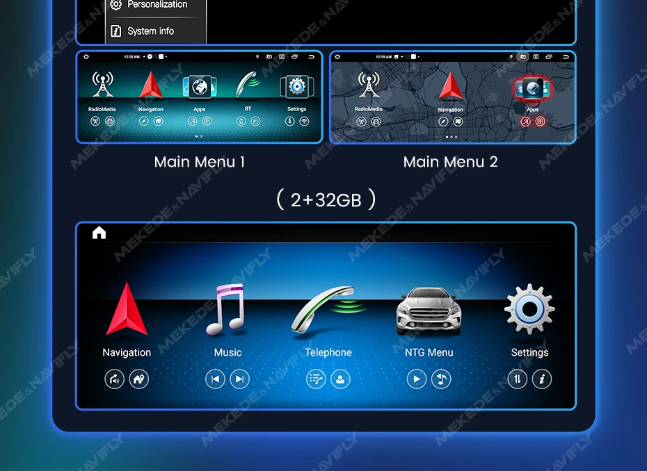 MEKEDE Android 14 Auto Stereo Radio Für Mercedes Benz E Klasse W212 E200 E230 E260 S212 Multimedia Player Drahtlose Carplay DSP BT – Detail 24