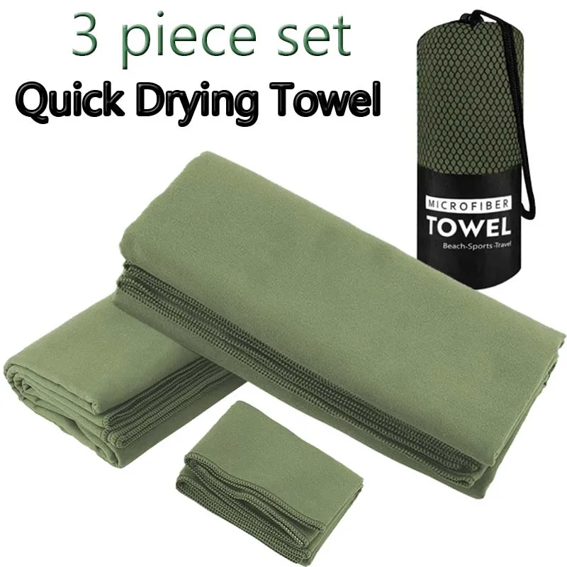 3 piece set Towel Perfect Travel Gym Camping Towel Quick Dry Compact-Lightweight Suitable for Trip, Beach,Shower,Backpacking 6