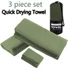 3 piece set Towel Perfect Travel Gym Camping Towel Quick Dry Compact-Lightweight Suitable for Trip, Beach,Shower,Backpacking 6