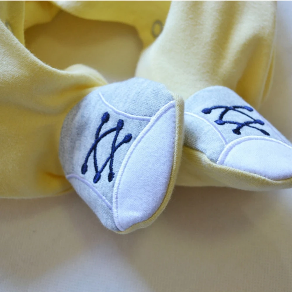 Baby Rompers Spring Autumn Clothes letter embroidery Boy Pajamas Newborn Outfit Sports Jumpsuit Infants Clothing 0 -12 Months