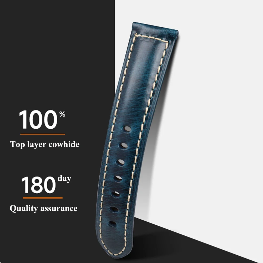 Premium Genuine Leather Watch Band - Calfskin Strap