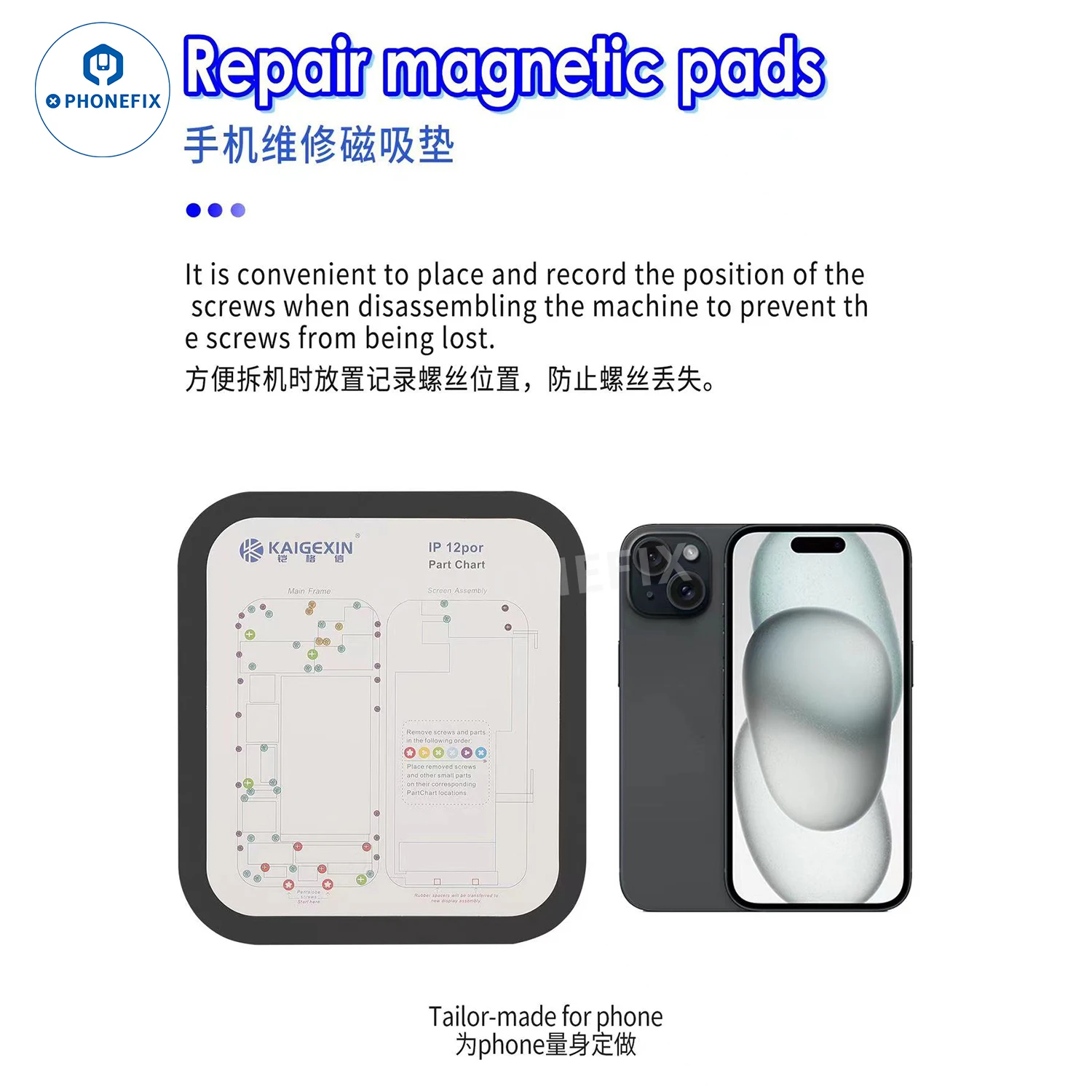 Tapis Magnétique De Réparation Pour IPhone 8 Plus - Kit Démontage Xtreme - Neuf