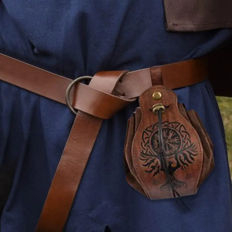 Medieval Vintage Waist Bag Adjustable Belt Pouch Adjustable