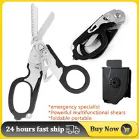 Multifunctional Belt Cutting Scissors Raptor First Aid Expert Tactical Folding Scissors Outdoor Survival Tools Combo Tijeras 1
