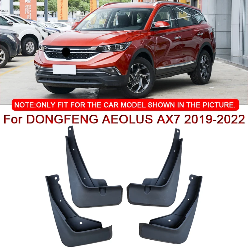 

4PCS For DONGFENG AEOLUS AX7 2019-2022 Car Styling ABS Mud Flaps Splash Guard Mudguards MudFlaps Front Rear Fender Accessories