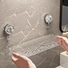 Corrugated Suction Cup Storage Holder Light Luxury Style Glacier Pattern Suction Cup Shelf No-Drill Bathroom Suction Storage Box 4