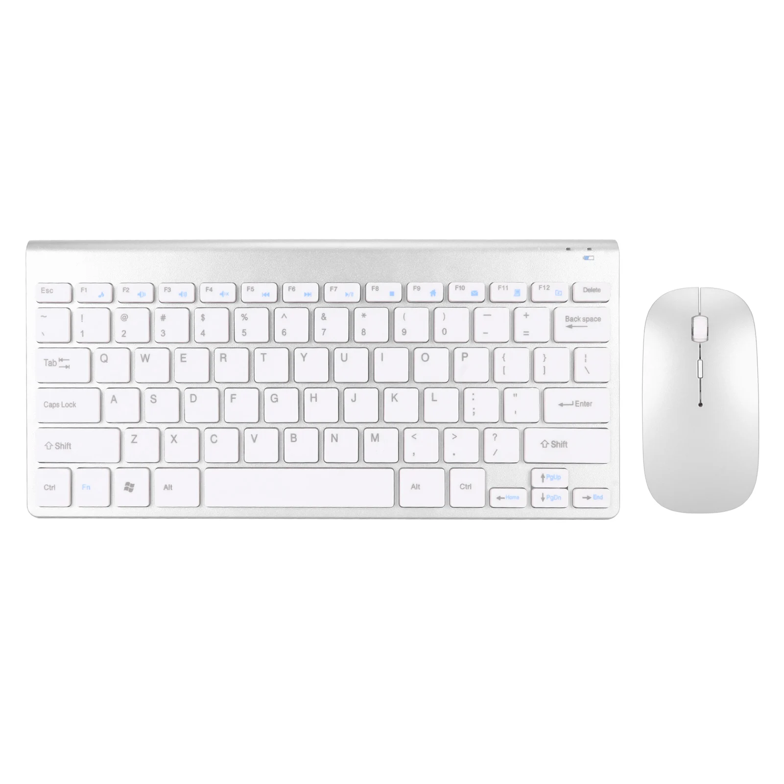 2.4G 무선 키보드 마우스 키트 홈 PC 노트북 용 USB 수신기가있는 슬림 자동 스마트 무선 키보드 마우스 세트