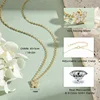 IOGOU Delicate Butterfly Necklace Real Sterling Silver 925 1.4MM D Color Moissanite Pendant Woman's Charm Jewelry Birthday Gift 2