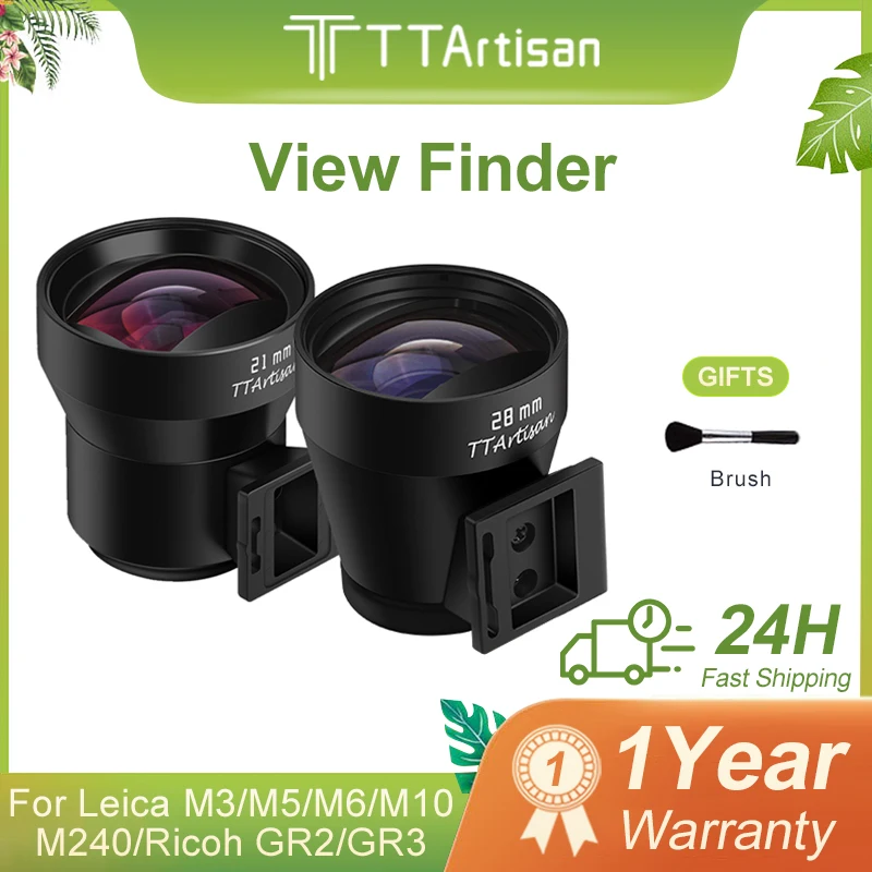 

TTartisan 21mm 28mm View Finder Camera Viewfinder for Leica M3 M5 M6 M10 M240 Ricoh GR2 GR3 UNIVERSAL