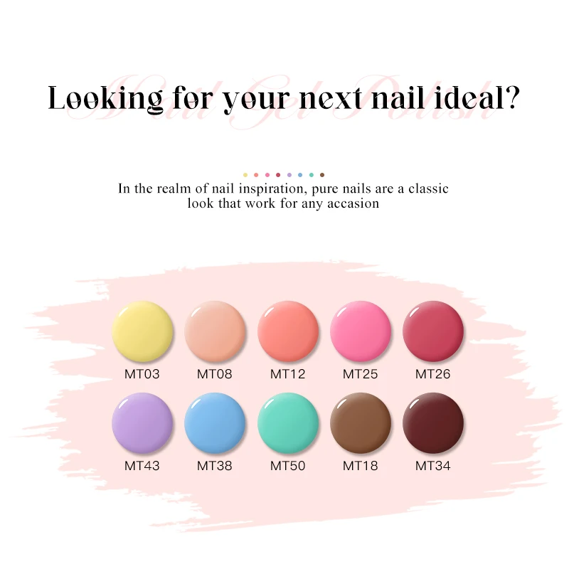 6PCS Macaron Gel Nail Polish Spring Summer Candy Set Pink Blue Color For Manicure Semi Permanent Soak Off Nail Art Gel Varnish 2