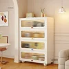 Solid Wood Kitchen Cabinets Household Living Room Storage Cabinets Multi-functional Multi-layer Kitchen Pantry Cabinet N 4