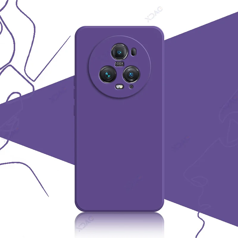 Premium Liquid Silicone Case Cover for Honor Magic 5 Series - Soft Square Design