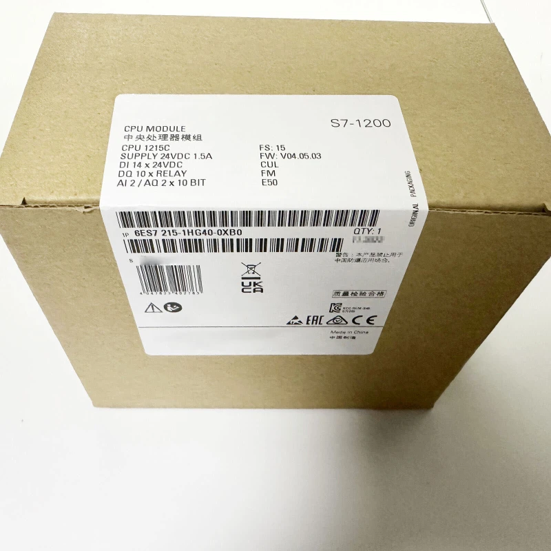 Nuova Cpu Compatta Muslimate S7-1200 1215C 6 Es7 Muslimin Box