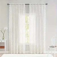 1pc elegant phoenix tail lace chiffon curtain, suitable for living room, kitchen and home decoration. 3