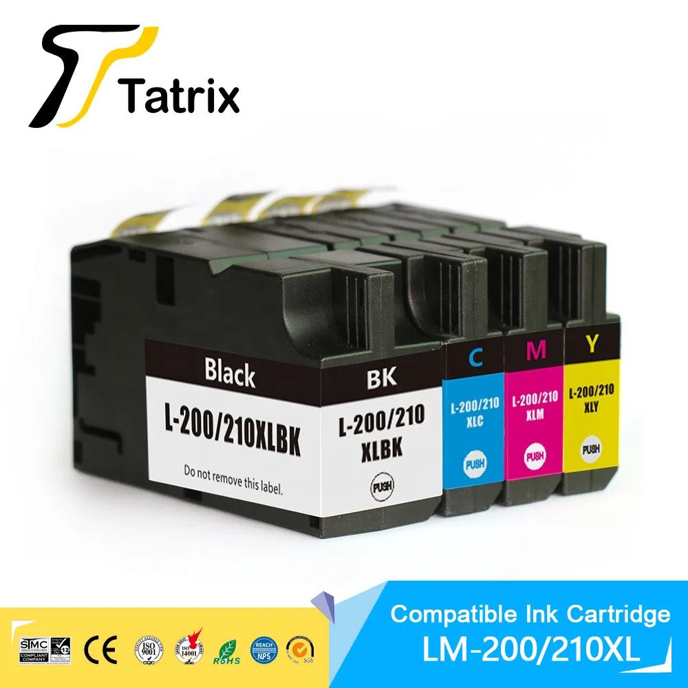 4 Cartucce Compatibili 200XL Per Stampante Lexmark OfficeEdge Pro 5500t, Alta Resa - 6