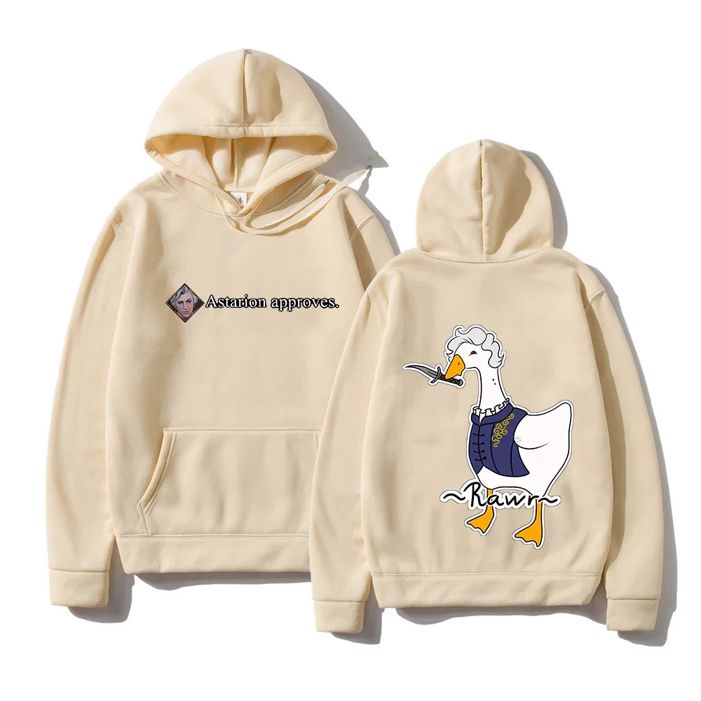 Anime Astarion Vintage printing Hoodie 2023 Men Harajuku Aesthetic Graphic Hoodies Unisex Streetwear Halloween Gifts Sweatshirt