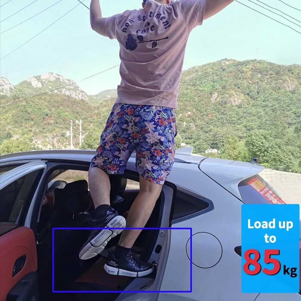 접이식 자동차 풋 페달 알루미늄 문짝 페달, 범용 미니 보조 페달, 상단 지붕 페달, 자동차 액세서리, 1 개