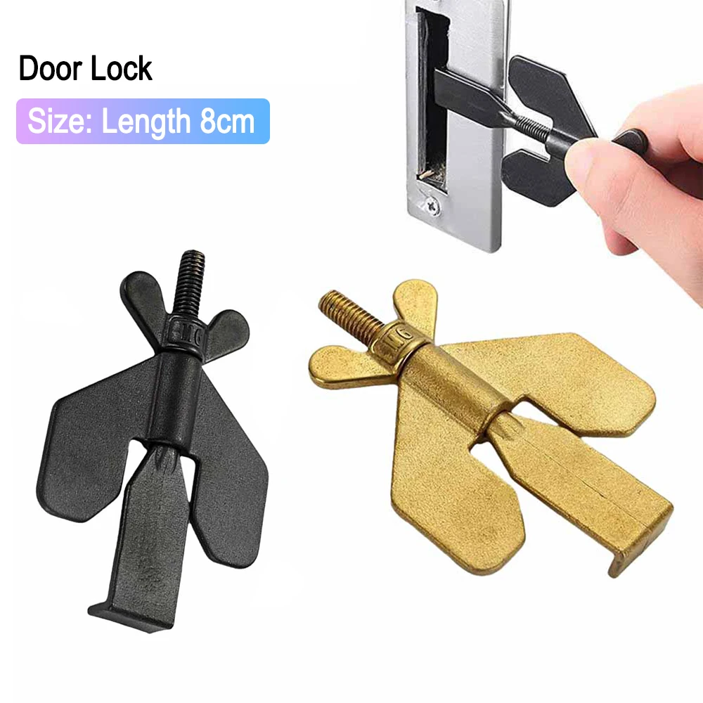PortableAntitheftDoorStopStainlessSteelChildproofGatesLock