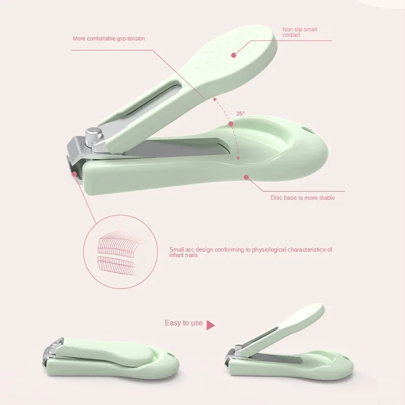 Newborn Baby Nail Care Kit Nail Clipper Trimmer File Tweezer With Box