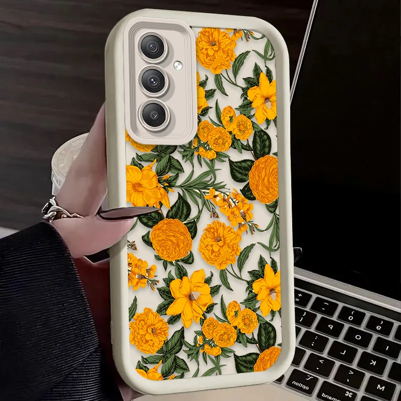 Sunflower Flower Oil Painting Shockproof Phone Case Cover