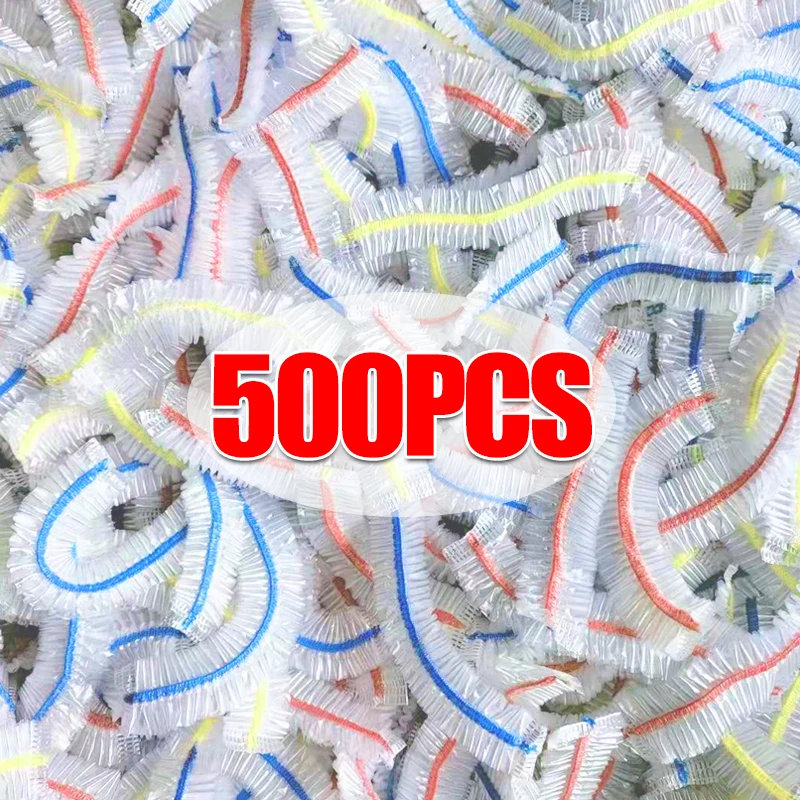 

500/100PCS Disposable Food Cover Colorful Plastic Elastic Wrap Bowl Covers Kitchen Storage Refrigerator Fresh-keeping Bags Lid