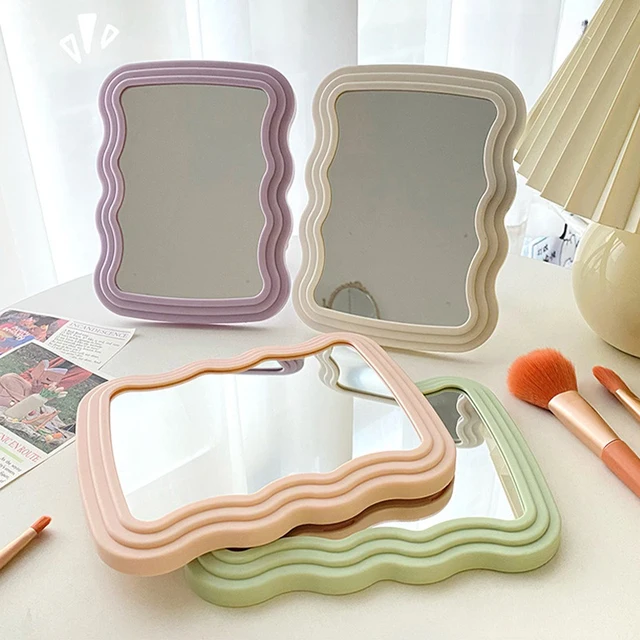 Wavy mirror, pastel frame