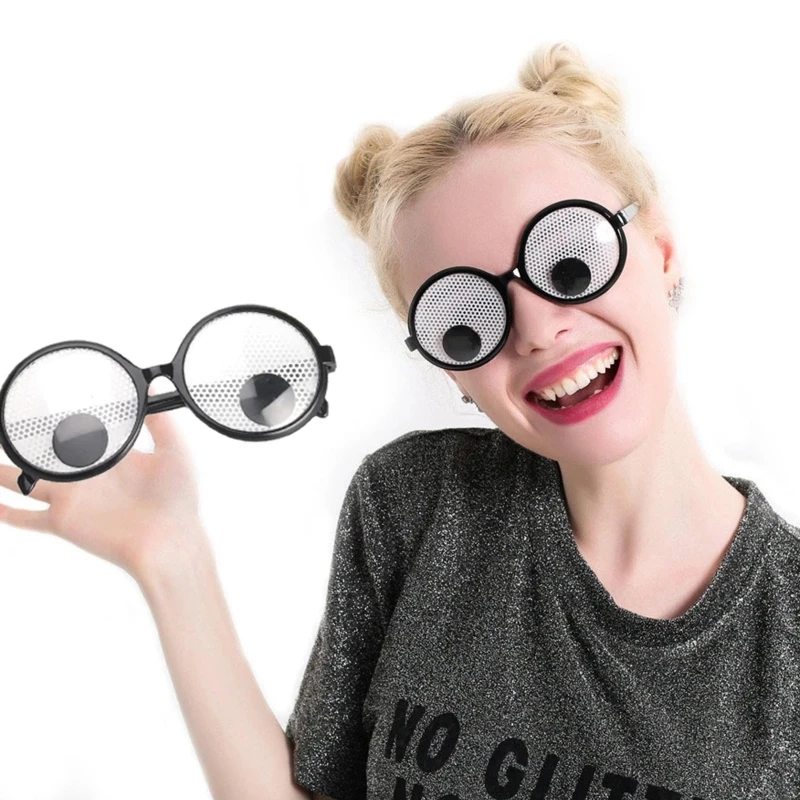 Halloween Party Props Novelty Rotating Eyeballs Cosplay Anime Glasses Festive Atmosphere Carnival cosplay Prop