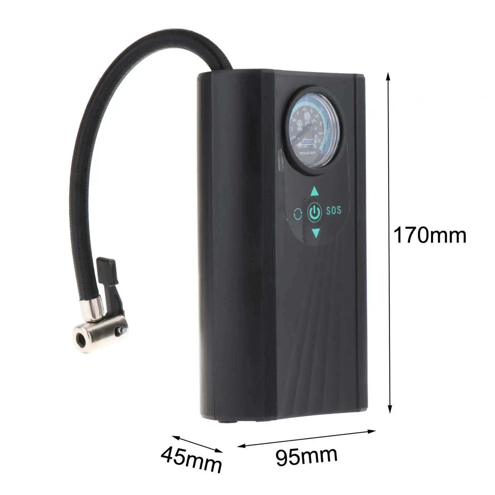 Tire Inflator Cordless 12V DC Lightweight Electric Handheld Mini Air Compressor