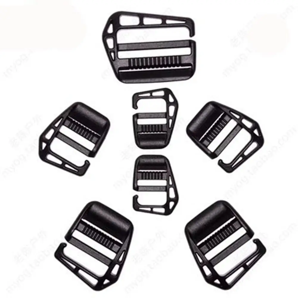 

2pcs Black Webbing Strap Buckle New 20/25/38mm Plastic Outdoor Camping Tool Travel Accessories Sport Bag Parts
