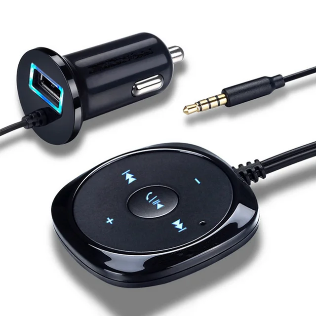 Handsfree Cigarette lighter Bluetooth compatible Audio Receiver USB Charger Wireless Bluetooth Car Kit MP3 Player