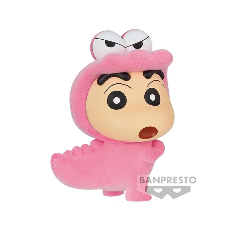 

Bandai Genuine Crayon Shin-chan Waniyama San Anime FLUFFY PUFFY Action Figures Toys for Boys Girls Kids Gifts Collectible Toy