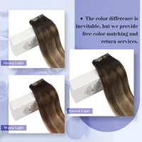 Moresoo-Extensions de cheveux à clipser, Vrais cheveux naturels, Ensemble droit Remy, Extensions de cheveux humains brésiliens à clipser, Vente chaude, 5 PCs, 7 PCs 5