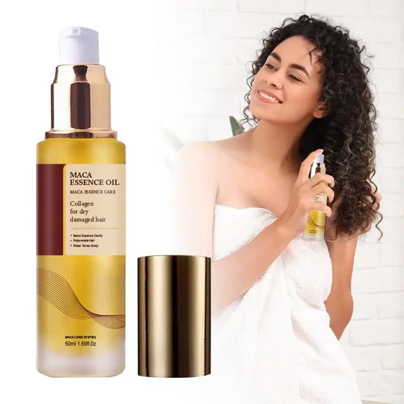 50ml Natural Hair Care Oil Anti-dry Frizz and dry hair oil Soften Smooth Hair Essence For Nourish Shiny Healthy Care