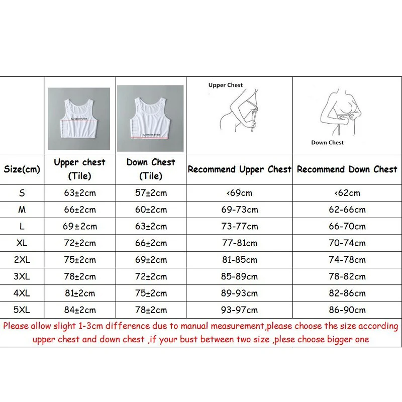 S-5XL Flat Chest Breast Binder transboy Lesbian Corset Tops Underwear Women Summer Short Vest Plus Size Tank Top Shaper Bustier images - 6