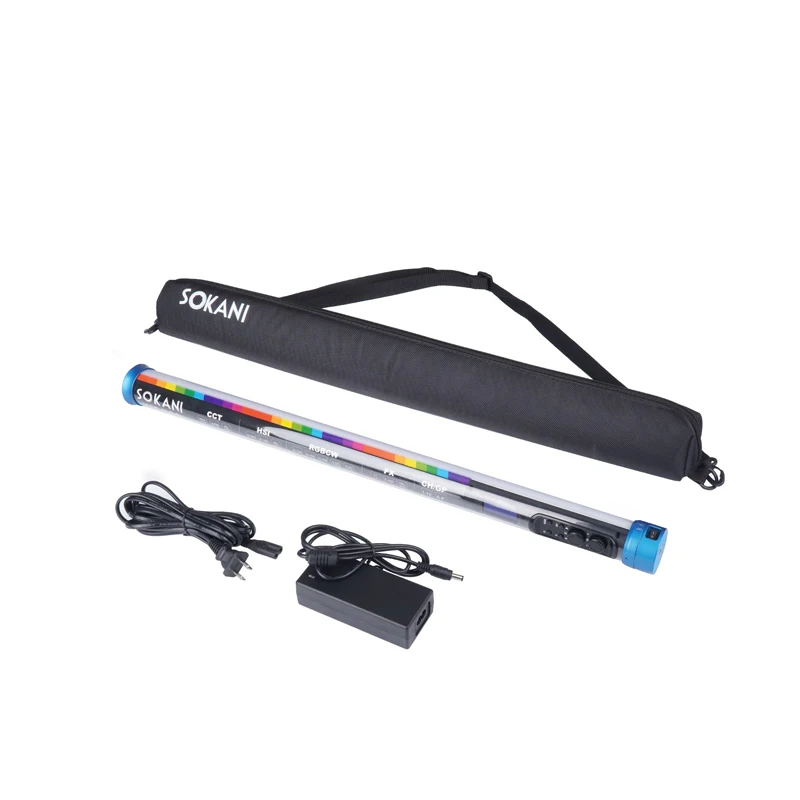 

SOKANI X25 RGB handheld Led Video Light RGB Tube Light Camera Fill light CTT 2800-10000K Bi color With Remote VS Nanlite 15C