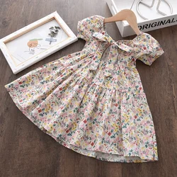 Rose Pink Plaid Bow Midi Dress - Elegant Lolita Sundress - 7T (AH5350I)