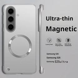 Frameless Ultra Thin Matte Magnetic Case - Protective Hard PC Back Cover - A56 (Silver)