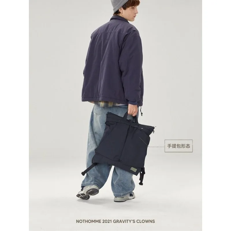 고대로 돌아가기 배낭 크로스바디 백, 올매치 통근용, 심플한 대용량 토트백, 노트북 배낭
