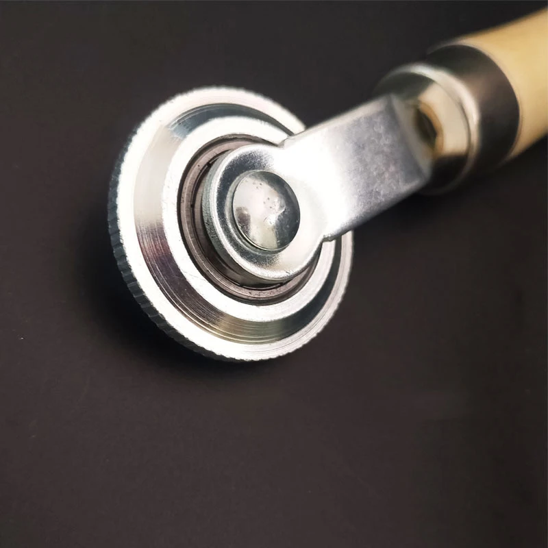 1pc Car Sound Deadening Roller Smooth Insulation Roller Metal Noise Deading Tool Metal Wood Color EasyToCarry Material Effective