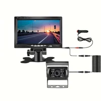 7" TFT LCD Monitor 4Pin 18 IR LEDs Night Vision Backup Parking Rear View CCD Camera System12-24V For RV Truck Trailer - Image 4