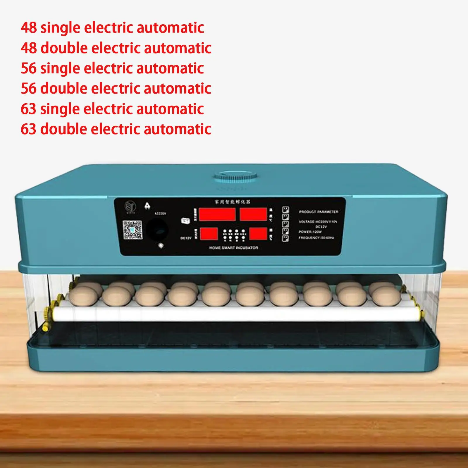 

Egg Incubator Improved Hatching with LED Display Egg Automatic Incubator Egg Hatching Machine for Birds Quail Chicken Duck Goose