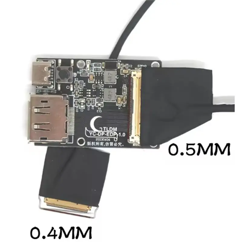 휴대용 LCD 디스플레이용 HJ-EDP 드라이버 보드 4K 8K 120HZ DP에서 EDP Edp 40P 40PIN 케이블 0.4 포함