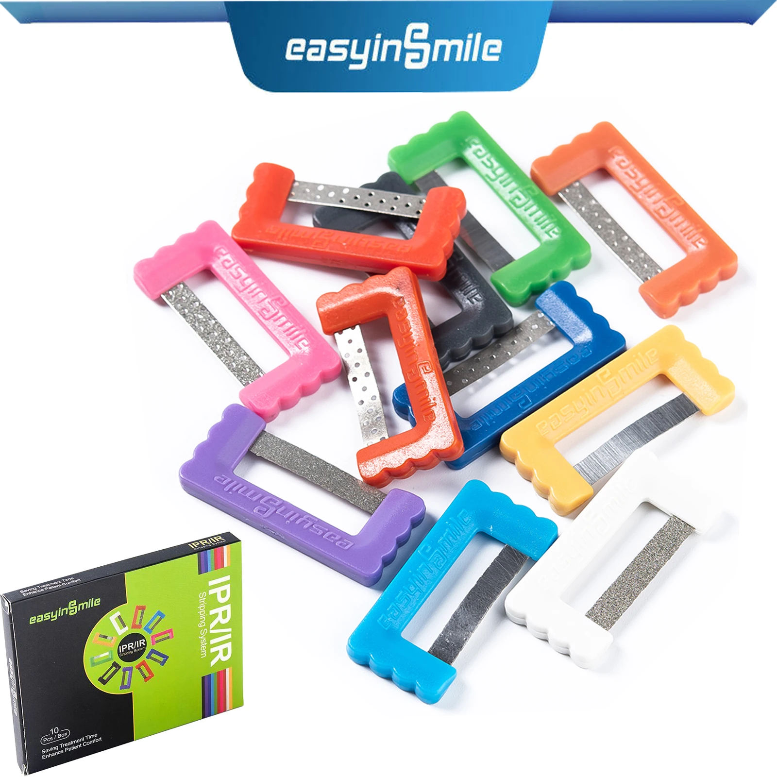 

EASYINSMILE Dental Interproximal Strips Quick Reduction IPR Autoclave Orthodontic Enamel Saw Stainless Steel